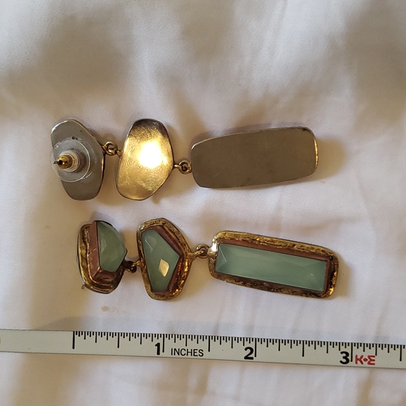 Natural stone drop earrings - Picture 3 of 6